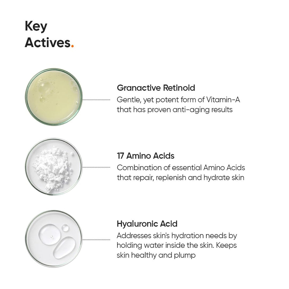 Minimalist night cream fragrance-free packaging emphasizes skin-friendly, all-skin-types suitability.