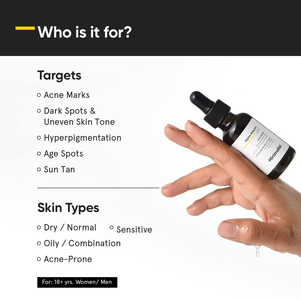 Minimalist serum dropper dispensing clear texture, demonstrates lightweight absorption benefit