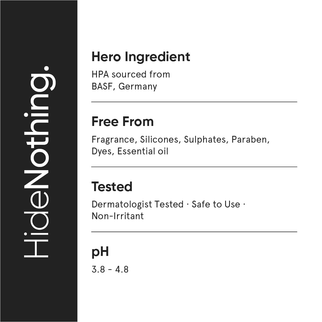 Fragrance-free Minimalist serum label indicating a gentle, skin-safe formula.