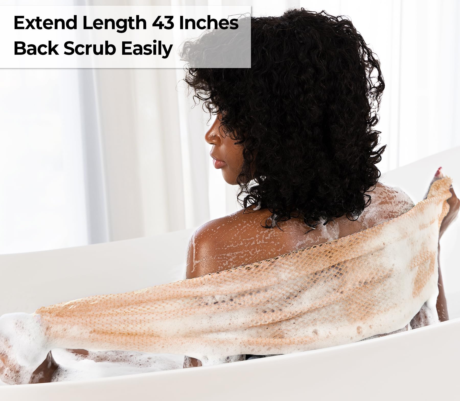 MINISENTIALS quick-drying back sponge for hygienic routine