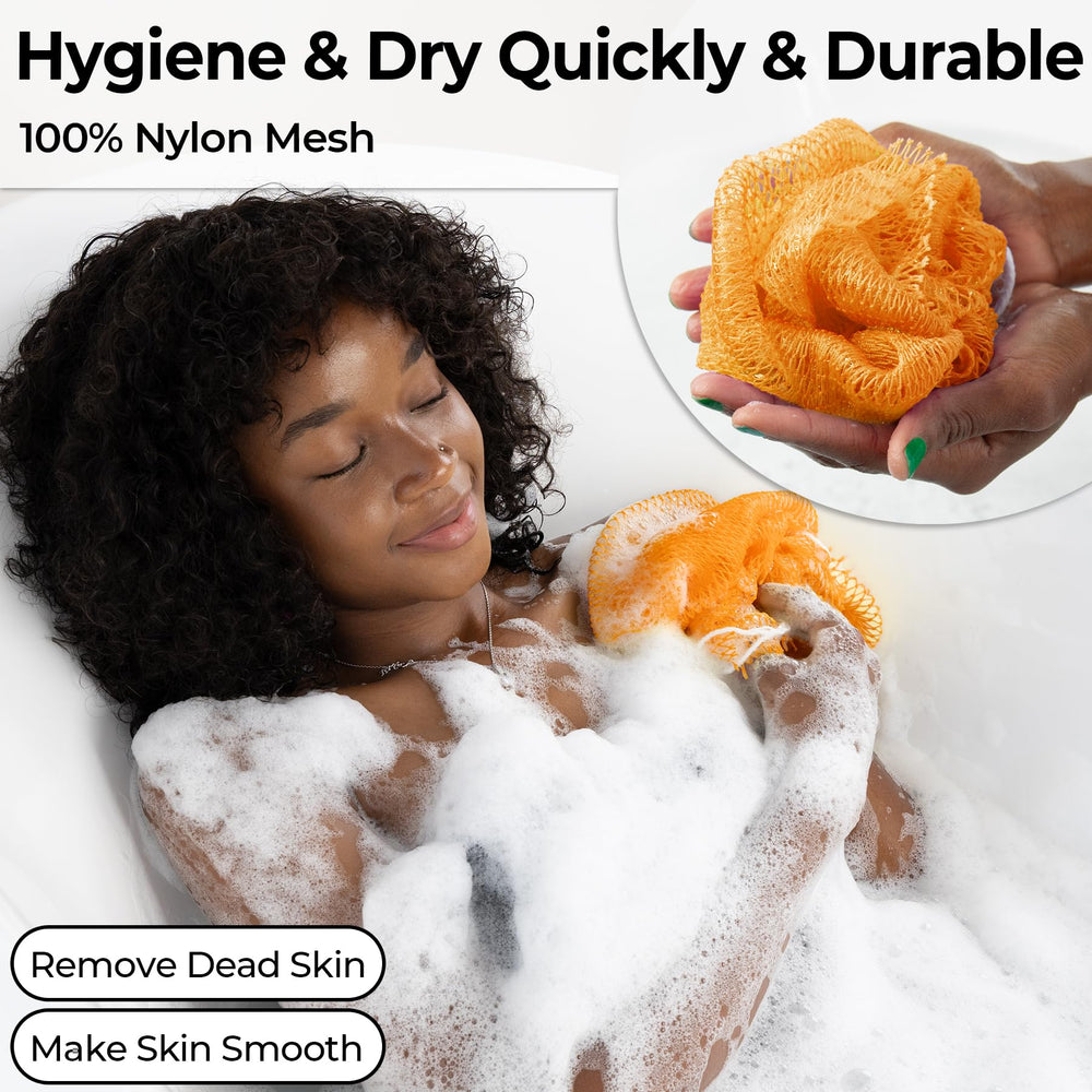 MINISENTIALS knots scrubber creates rich lather and spa-like cleanse
