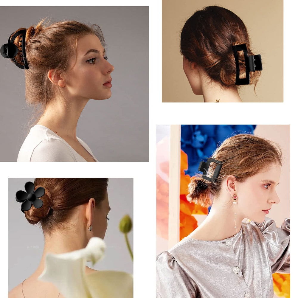MINMUNJIU flower clip blends fashion with firm grip during makeup.