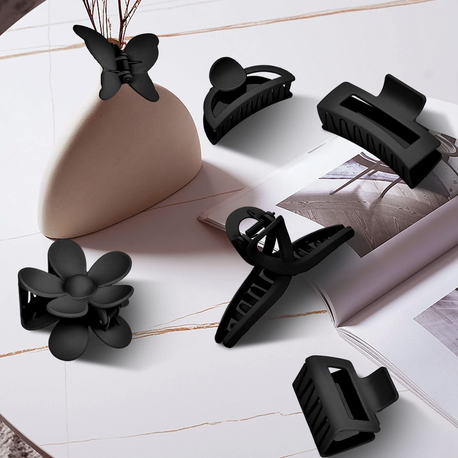 MINMUNJIU small rectangle clip helps with bangs and fine hair.