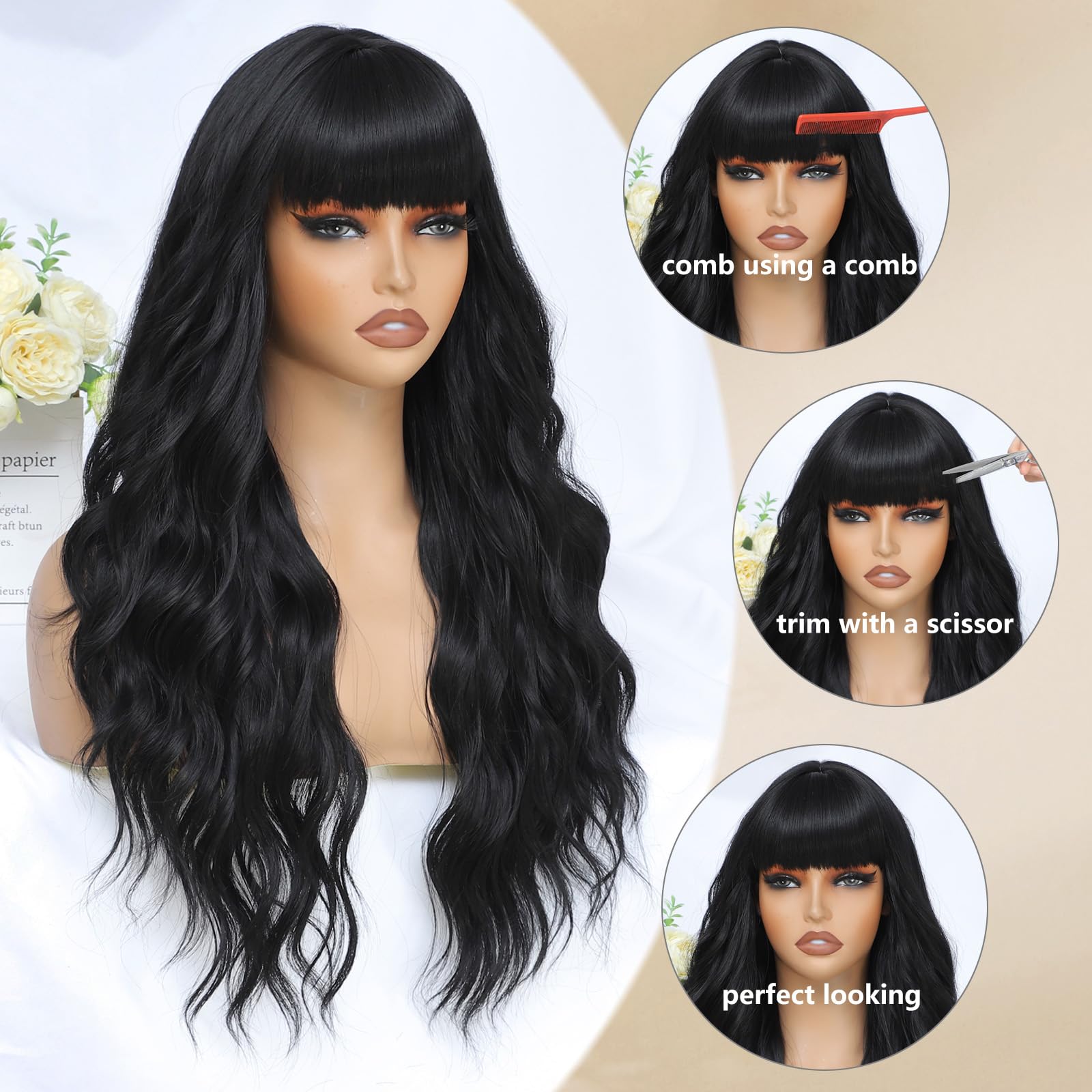 MINSEEYOO daily-use wig suitable for work travel and events