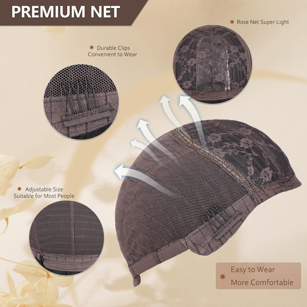 MINSEEYOO heat-resistant synthetic wig offers easy styling daily.