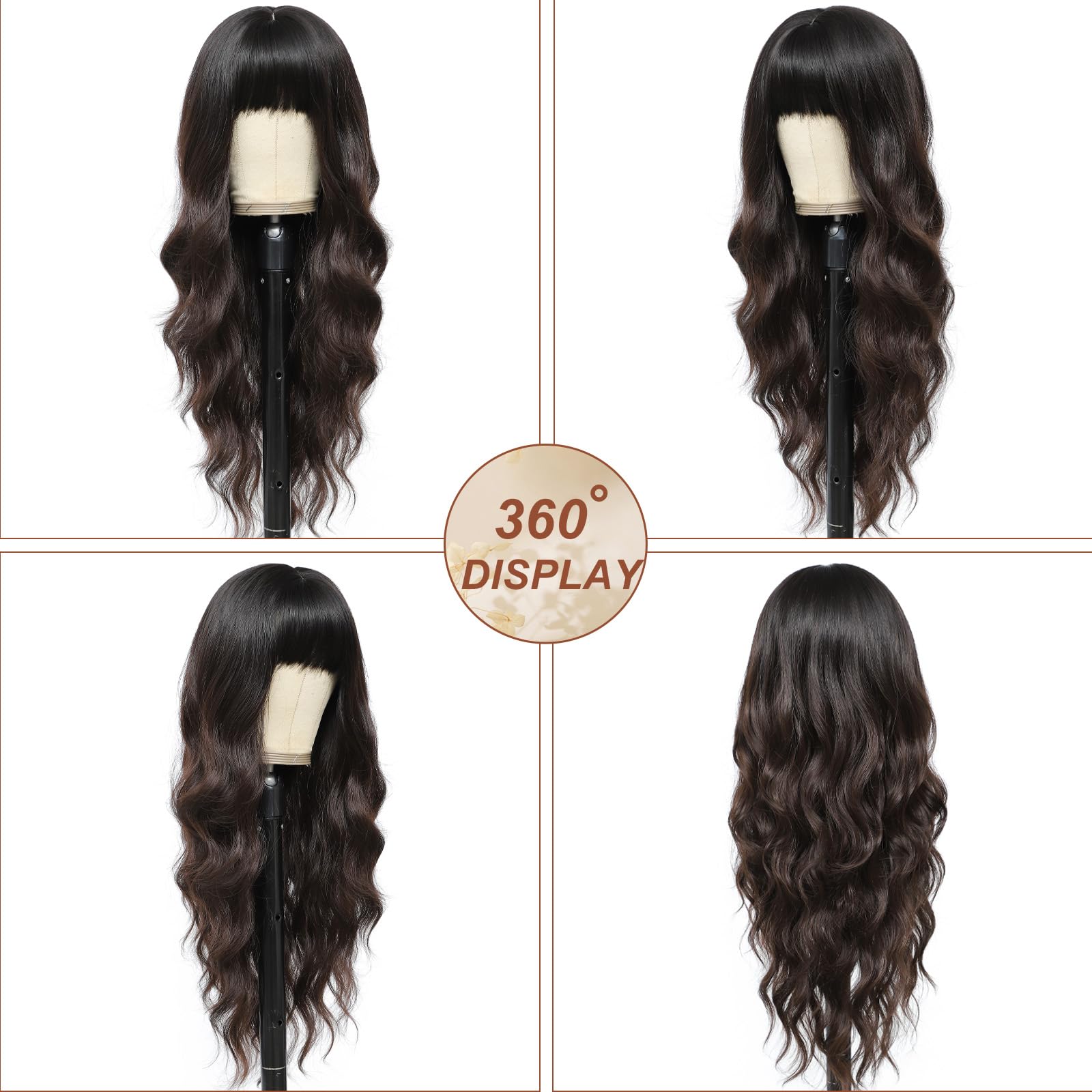 MINSEEYOO wig with adjustable straps and rose net for a comfortable fit