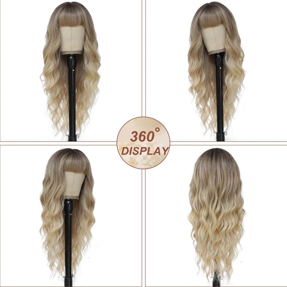 MINSEEYOO heat-resistant synthetic wig stays silky through styling.