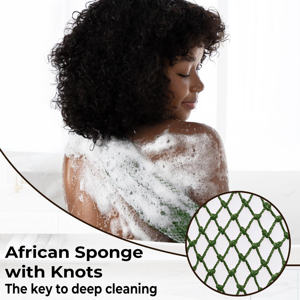 MINISENTIALS African Net Sponge bright colors and gift-ready packaging for gifting