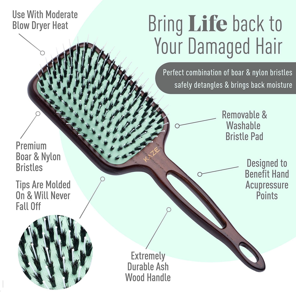 Mint bristle pad closeup highlights removable washable pad for easy cleaning.