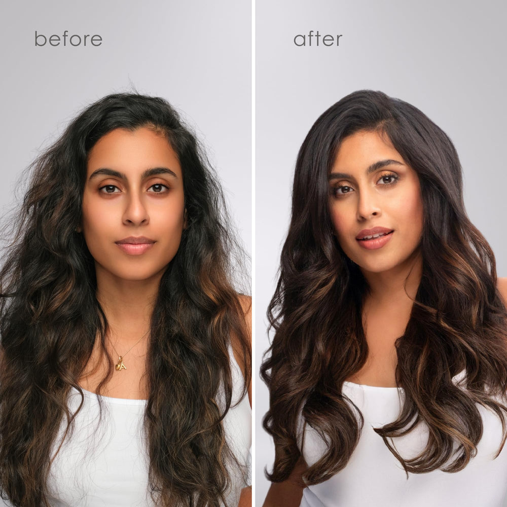 Mint curling iron EasyGlide clamp for controlled, effortless styling.