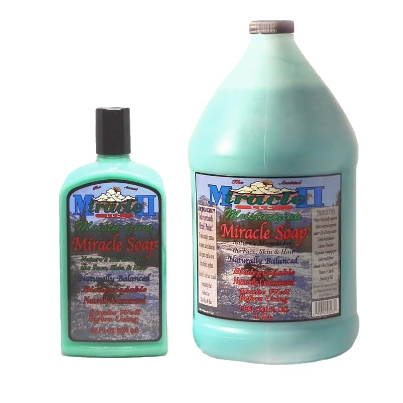Miracle II Moisturizing Soap household-use scene highlights versatile cleaner and deodorizer for surfaces and textiles.
