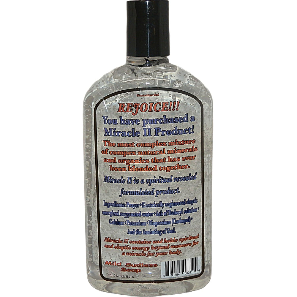 Miracle II Neutralizer Gel closeup texture shows natural formula promoting gentle skin revitalization