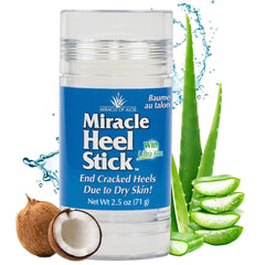  Miracle of Aloe heel-stick-application-closeup showing targeted repair and soothing relief.