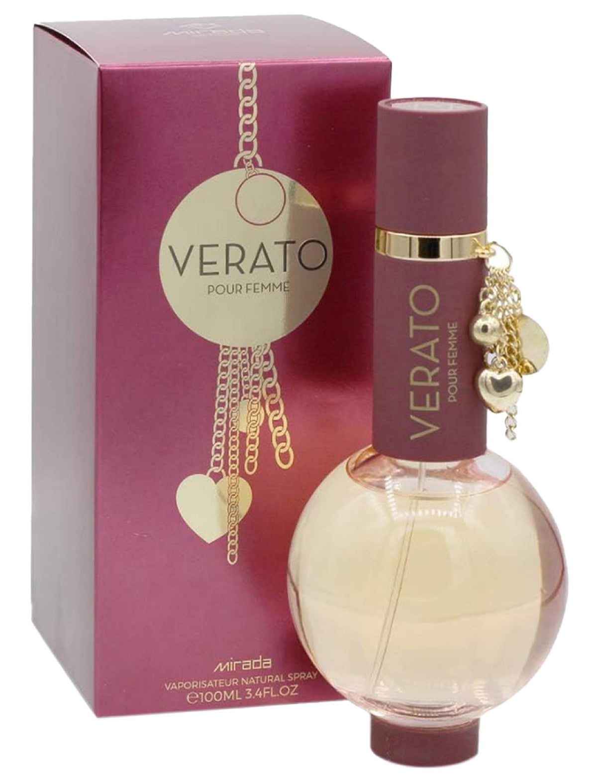 MIRADA Verato bottle front shows a sleek design for daytime elegance