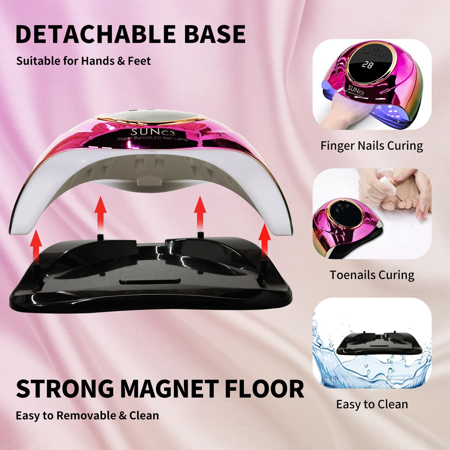 Mirage LAYON 63 LED beads provide even coverage for gels.