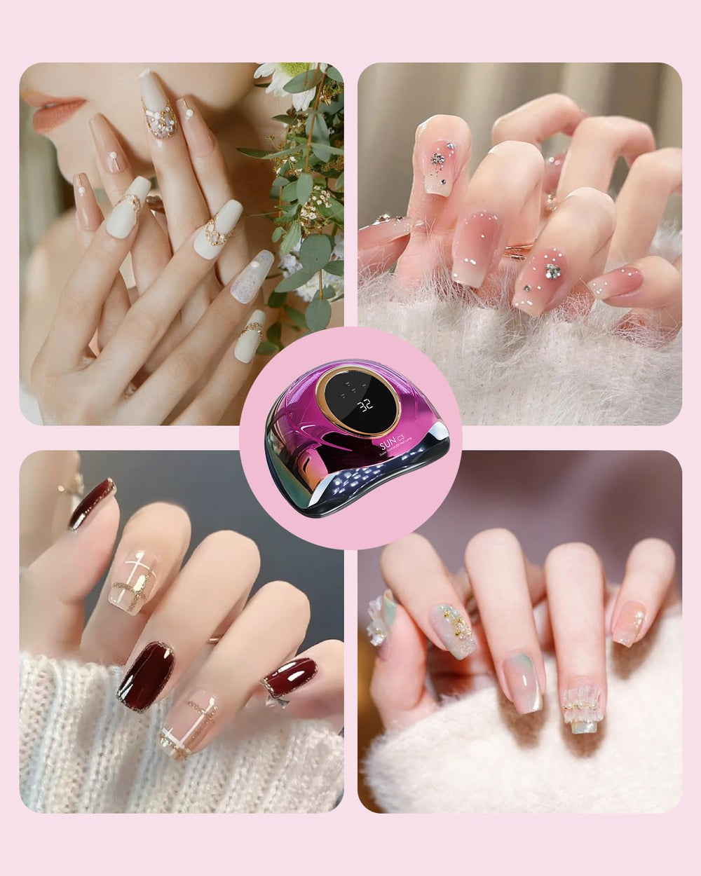 Mirage LAYON detachable base designed for toenail drying.
