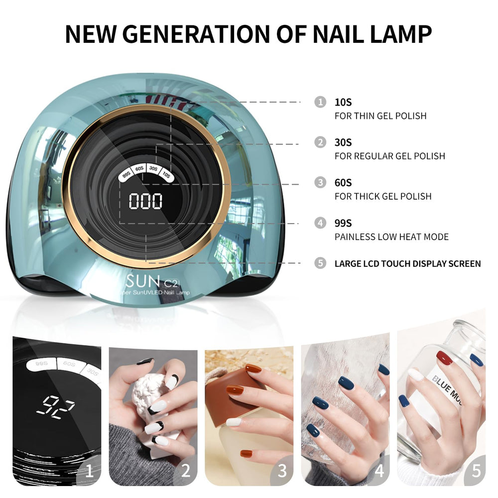MIRAGE LAYON nail lamp hand-and-feet mode demonstrates versatility for manicure and pedicure