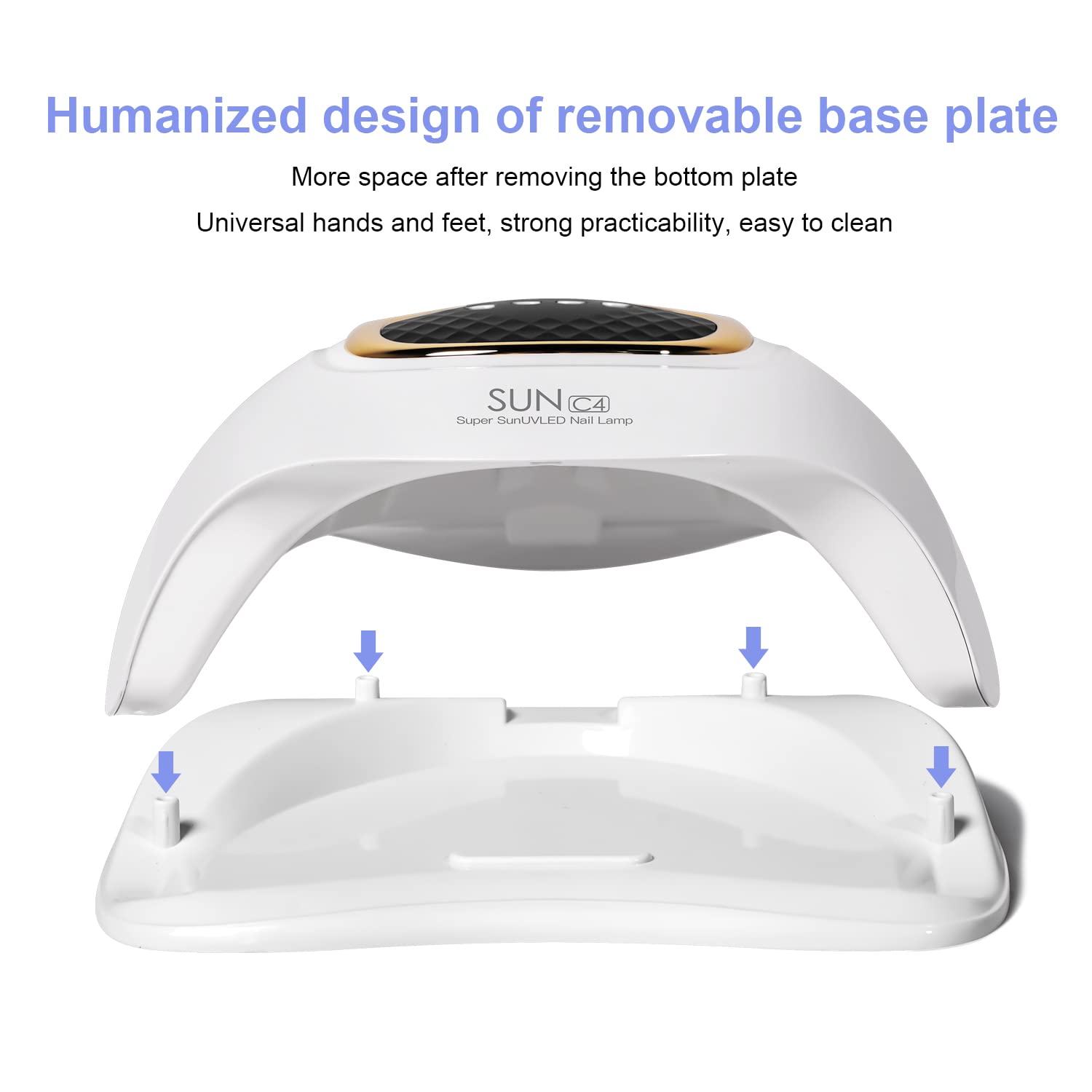 Mirage Layon UV Nail Lamp wide shot in a home salon setup