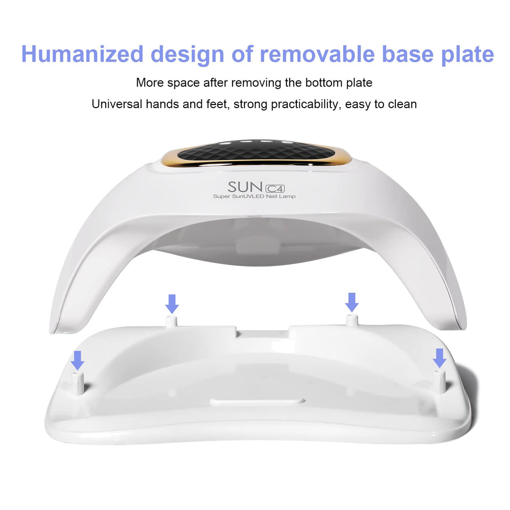 Mirage Layon UV Nail Lamp wide shot in a home salon setup