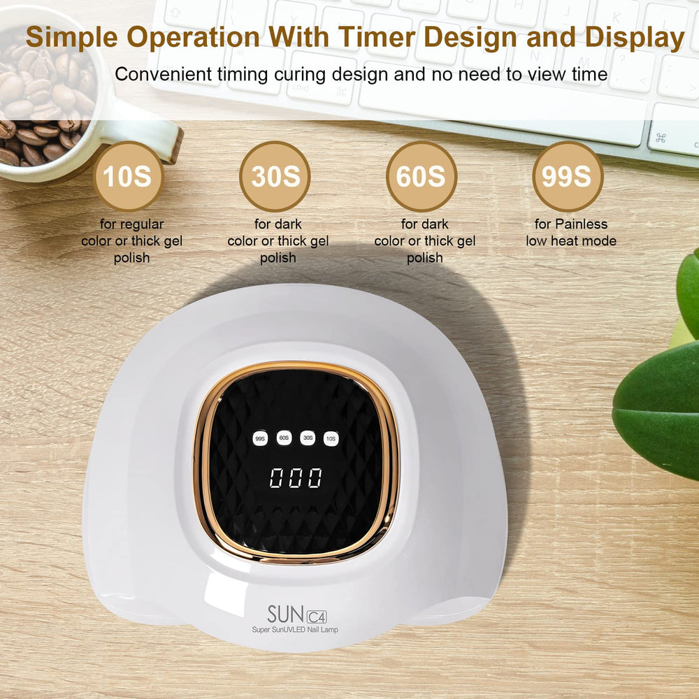 Mirage Layon UV Nail Lamp infrared sensor enables hands-free operation