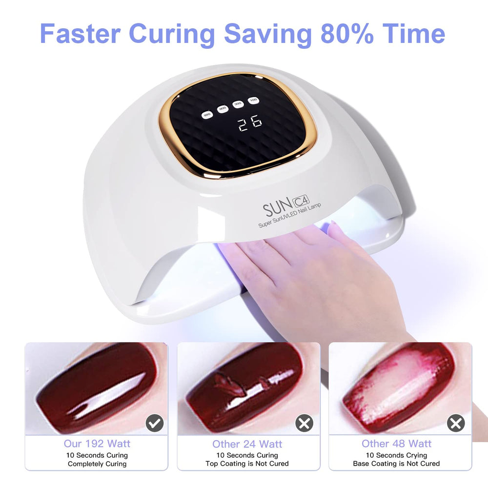Mirage Layon UV Nail Lamp demonstrates quick curing of gel polish demos