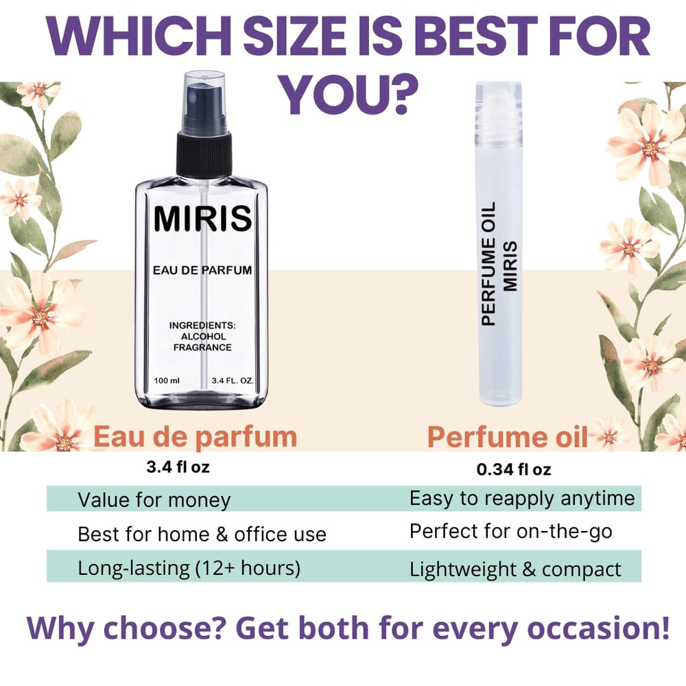 MIRIS No. 24045 on clothes yields extended scent up to twelve hours.