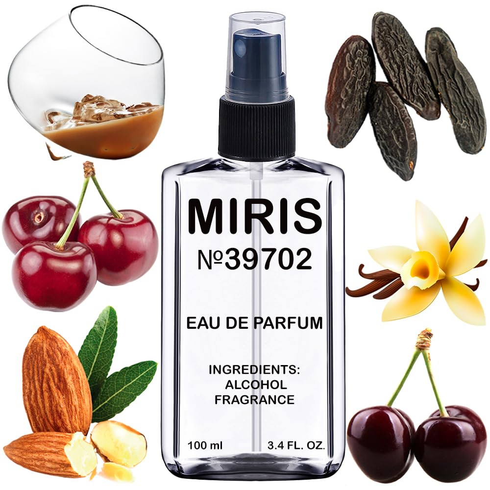 MIRIS No. 39702 bottle-front, elegant design with long-lasting cherry-floral fragrance.