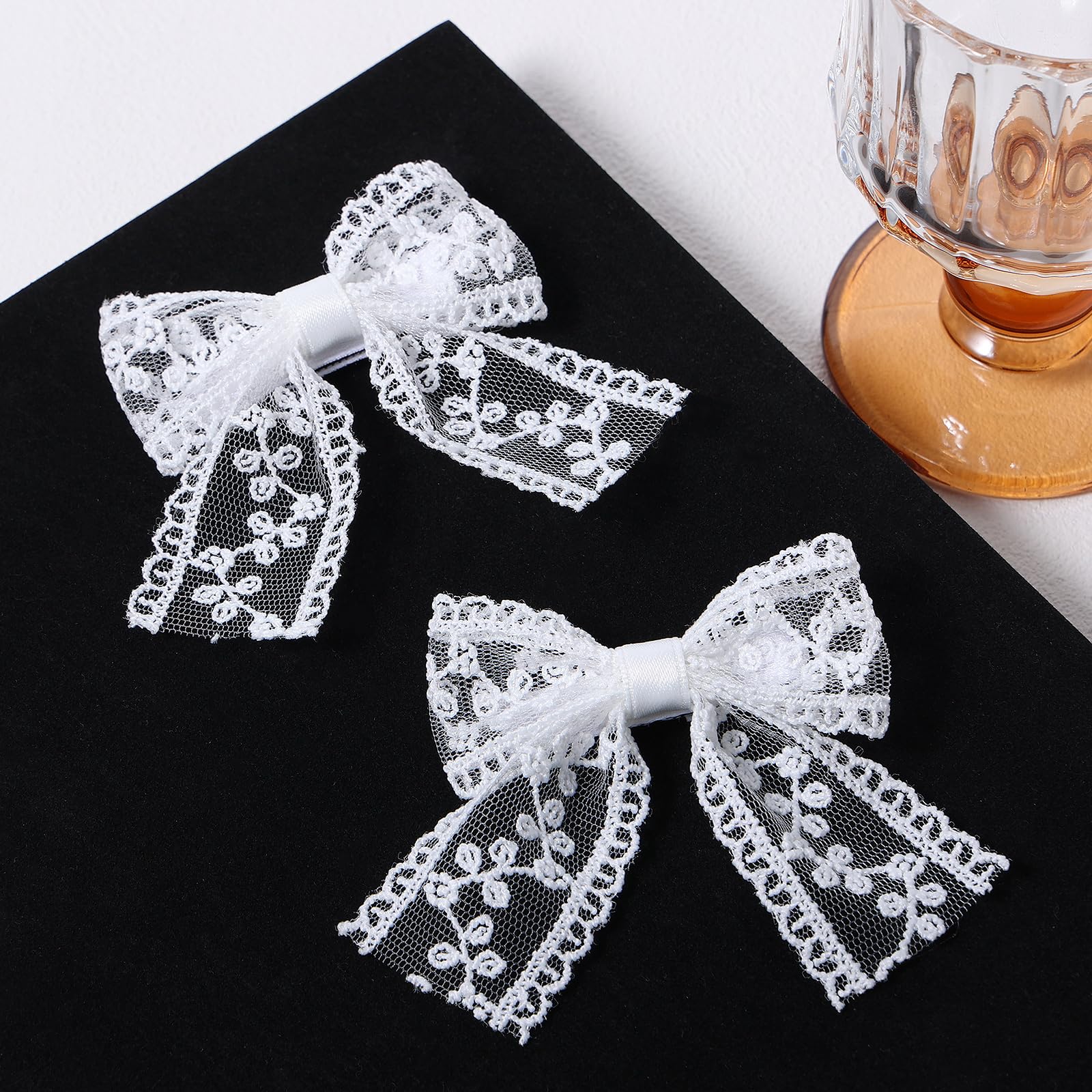 Miroksh baby and toddler lace bow pair for everyday elegance.