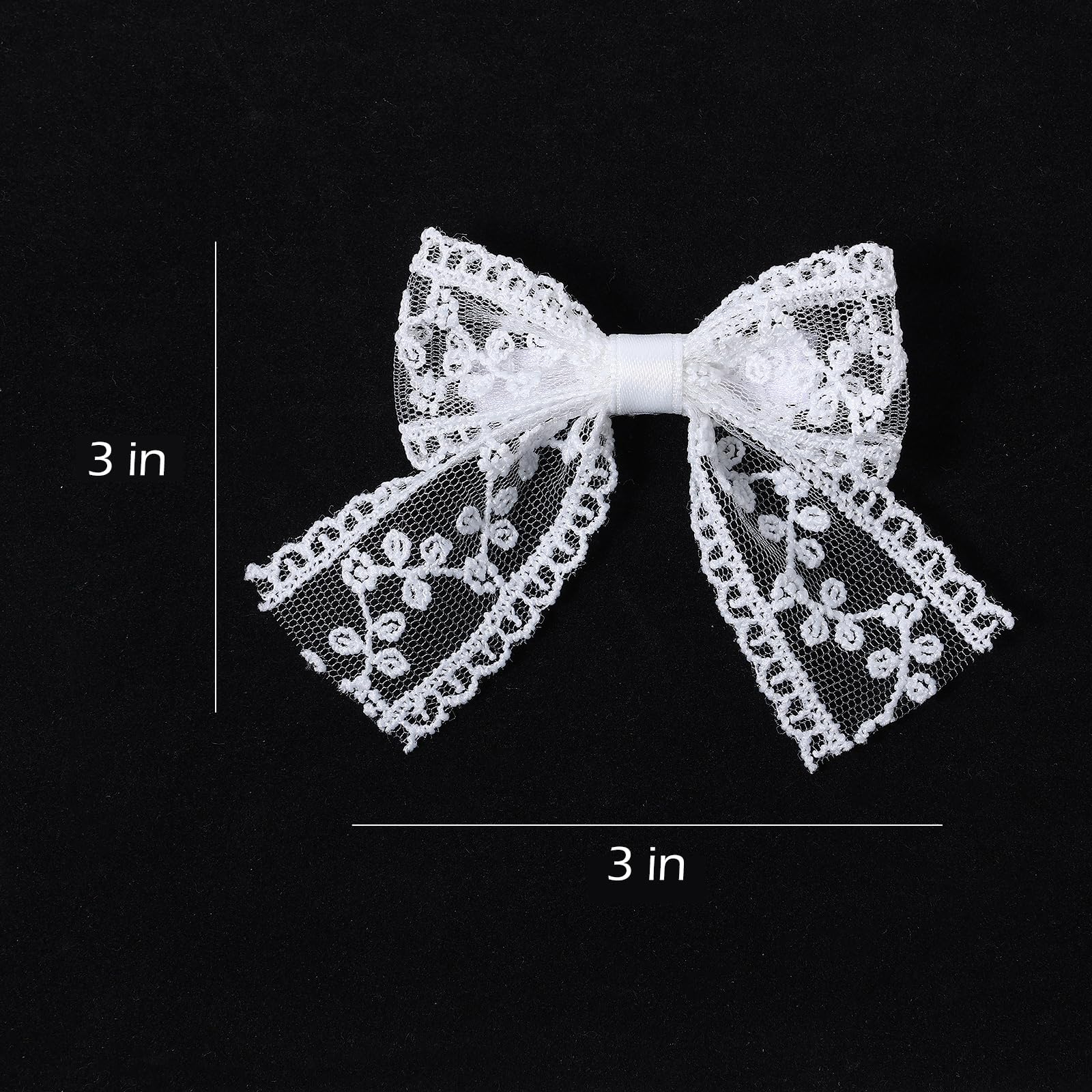 Miroksh flower girls lace bow for pageants and birthdays.