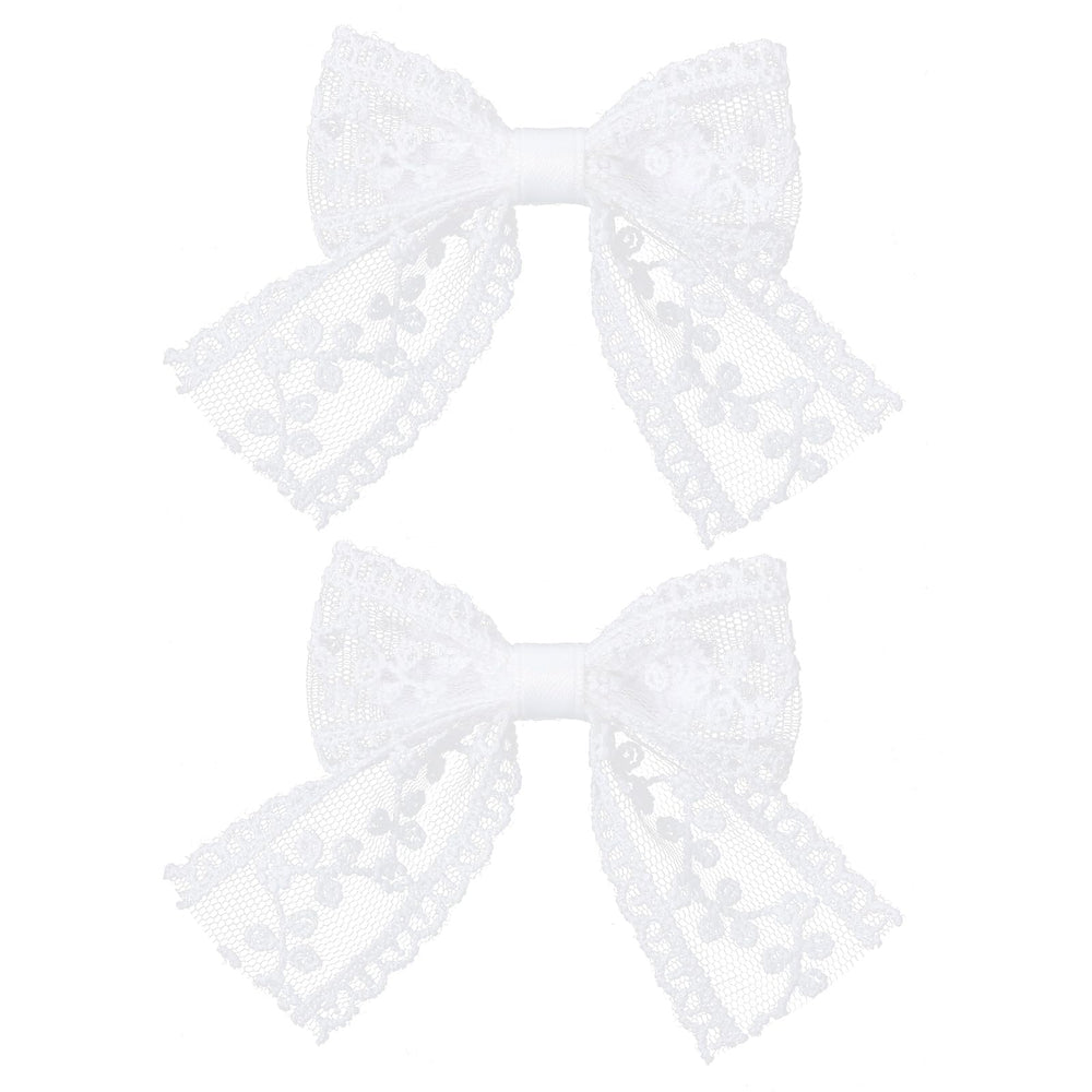 Miroksh gift-ready lace bows set for brides and little girls.