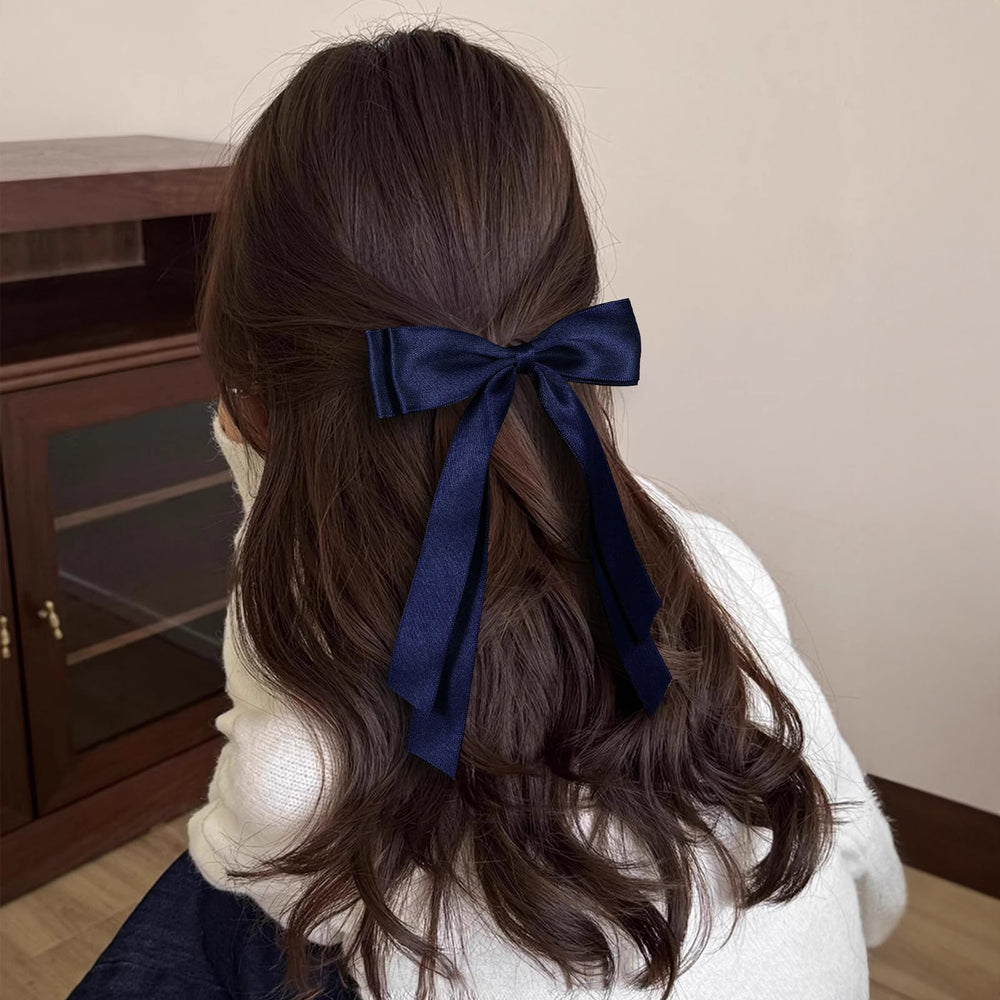 Miroksh women's hairstyle ponytail idea shows versatile styling with a 5.5-inch bow.