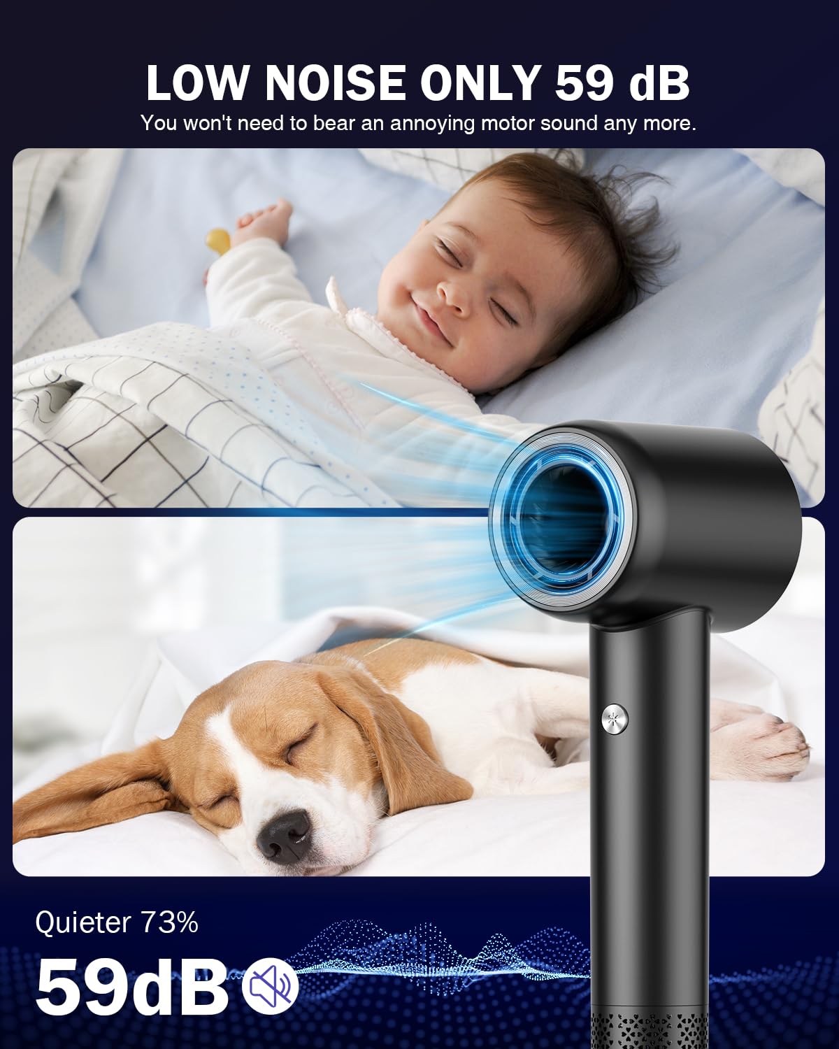 MiroPure intelligent temperature control protects hair from overheating