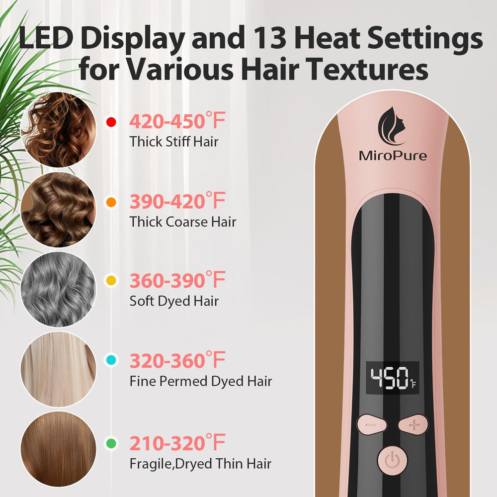 MiroPure 13 heat options displayed for customized styling