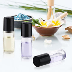 Mirrline roll-on bottles with plastic roller ball for smooth, even application