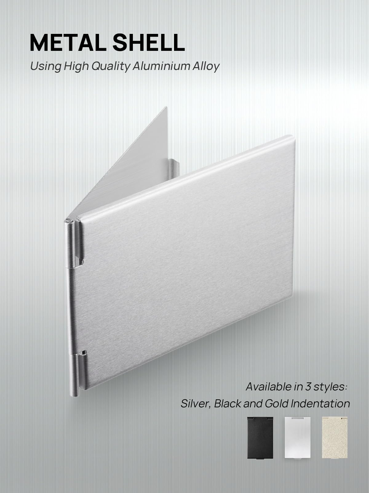 MIRRORNOVA aluminum-shell makeup mirror resists rust and cleans easily
