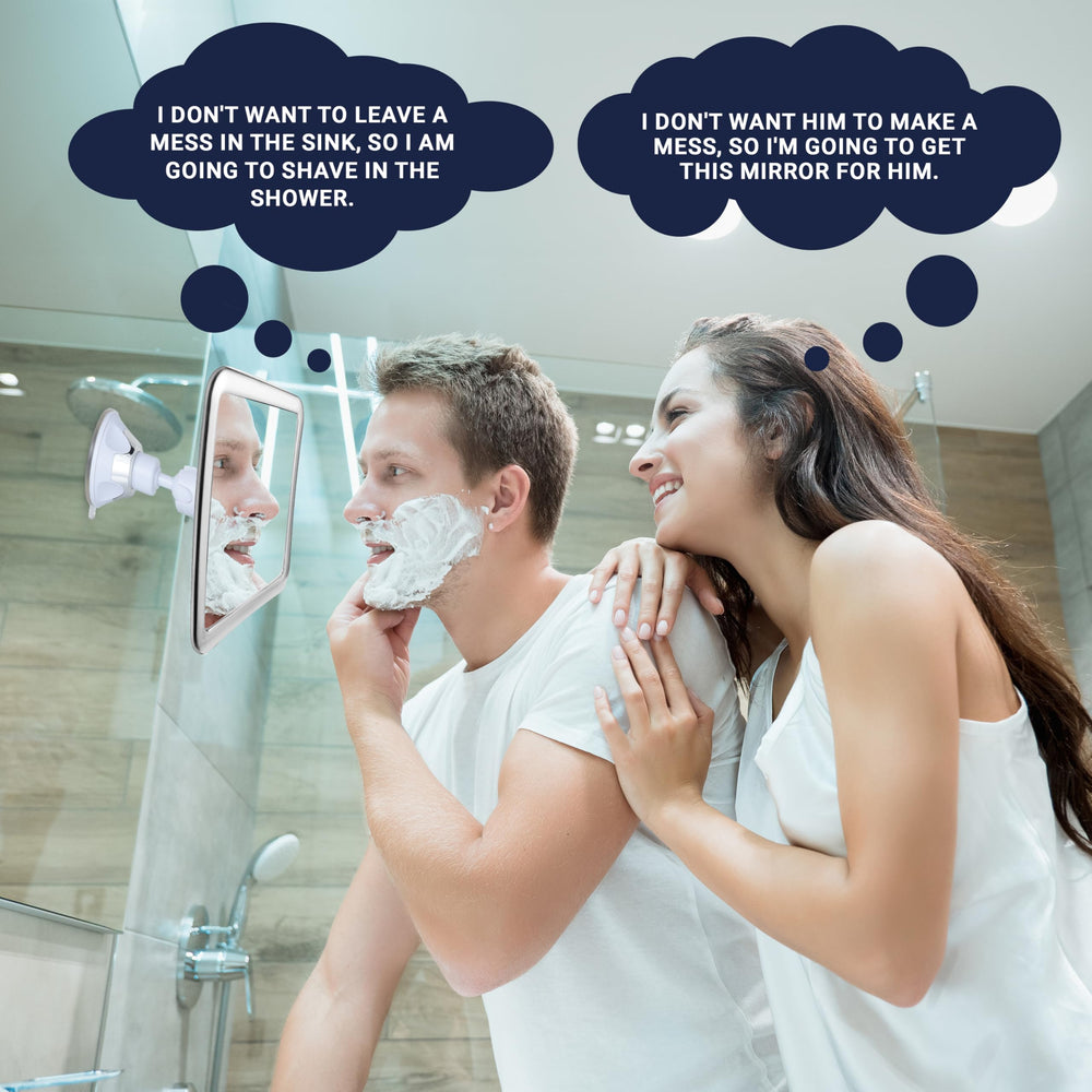 MIRRORVANA includes free anti-fog spray for maintenance