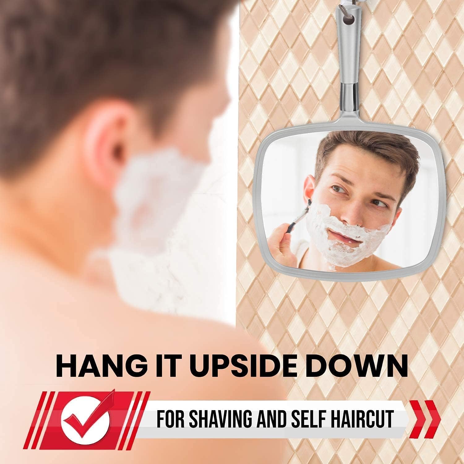 MIRRORVANA home haircut mirror supports easy self-styling and accurate trims.