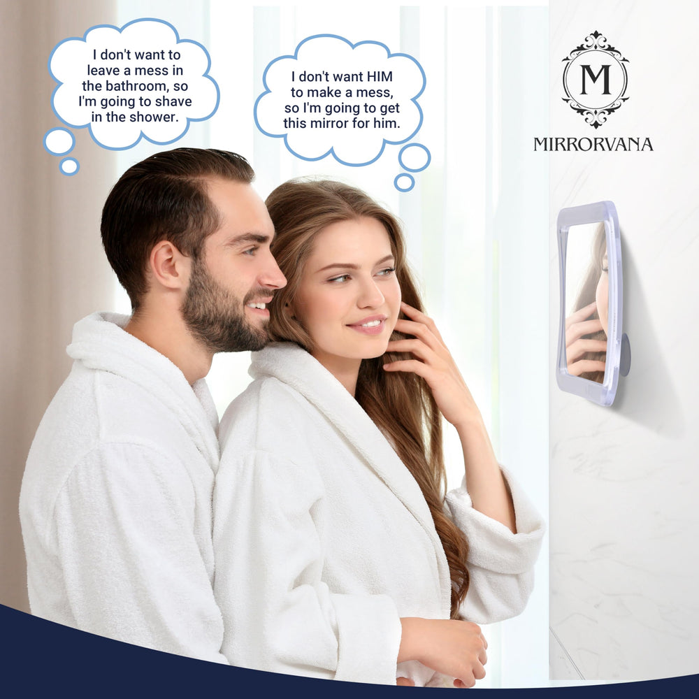 MIRRORVANA travel-friendly size fits small bathrooms and bags.