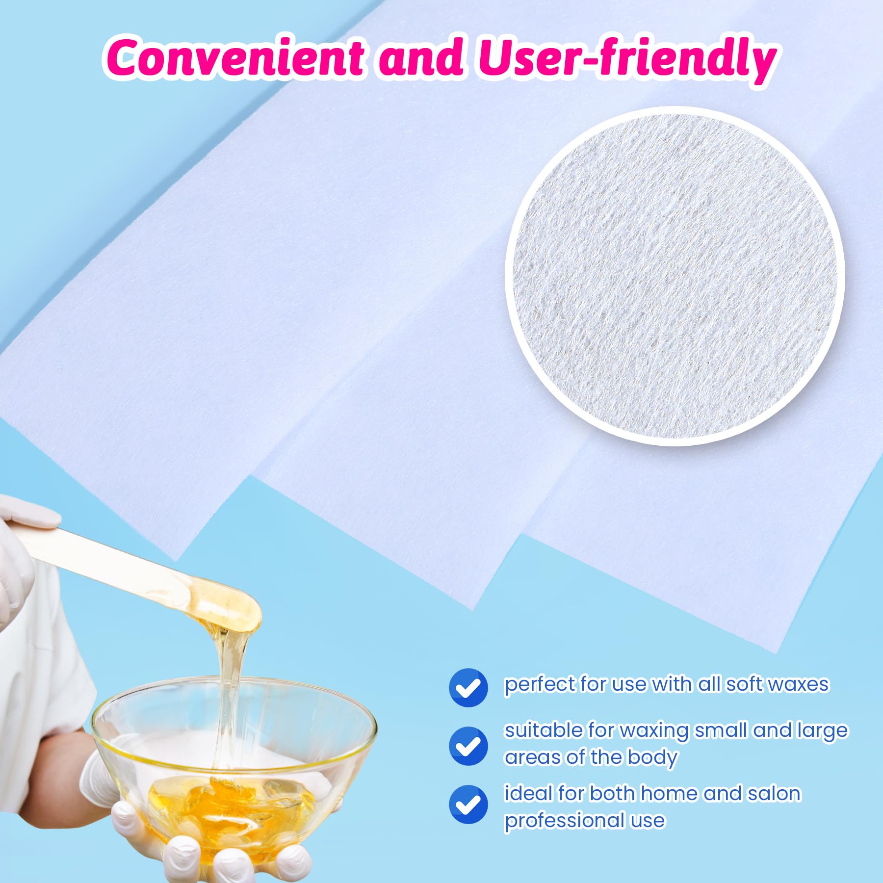 MIRUCOO packaged wax strip roll with spatula ready-to-use waxing kit.