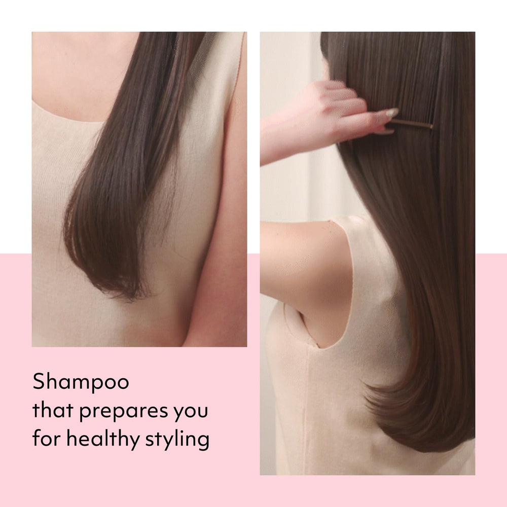 Mise En Scene Hair Perfume Shampoo fragrance close-up highlighting peony and rose notes