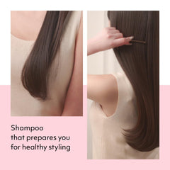 Mise En Scene Hair Perfume Shampoo fragrance close-up highlighting peony and rose notes