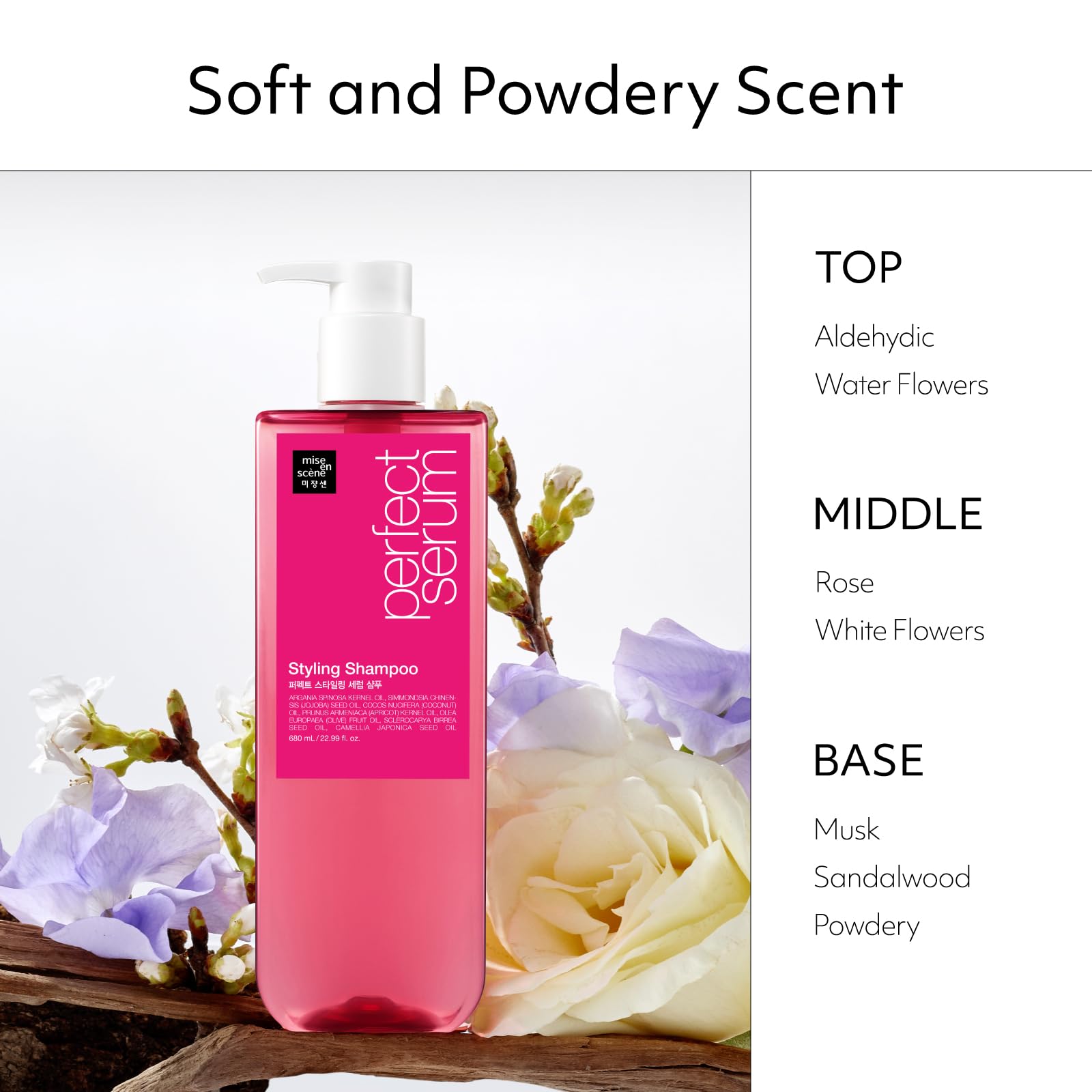Mise En Scene Hair Perfume Shampoo heat-protection icon overlay for heat styling