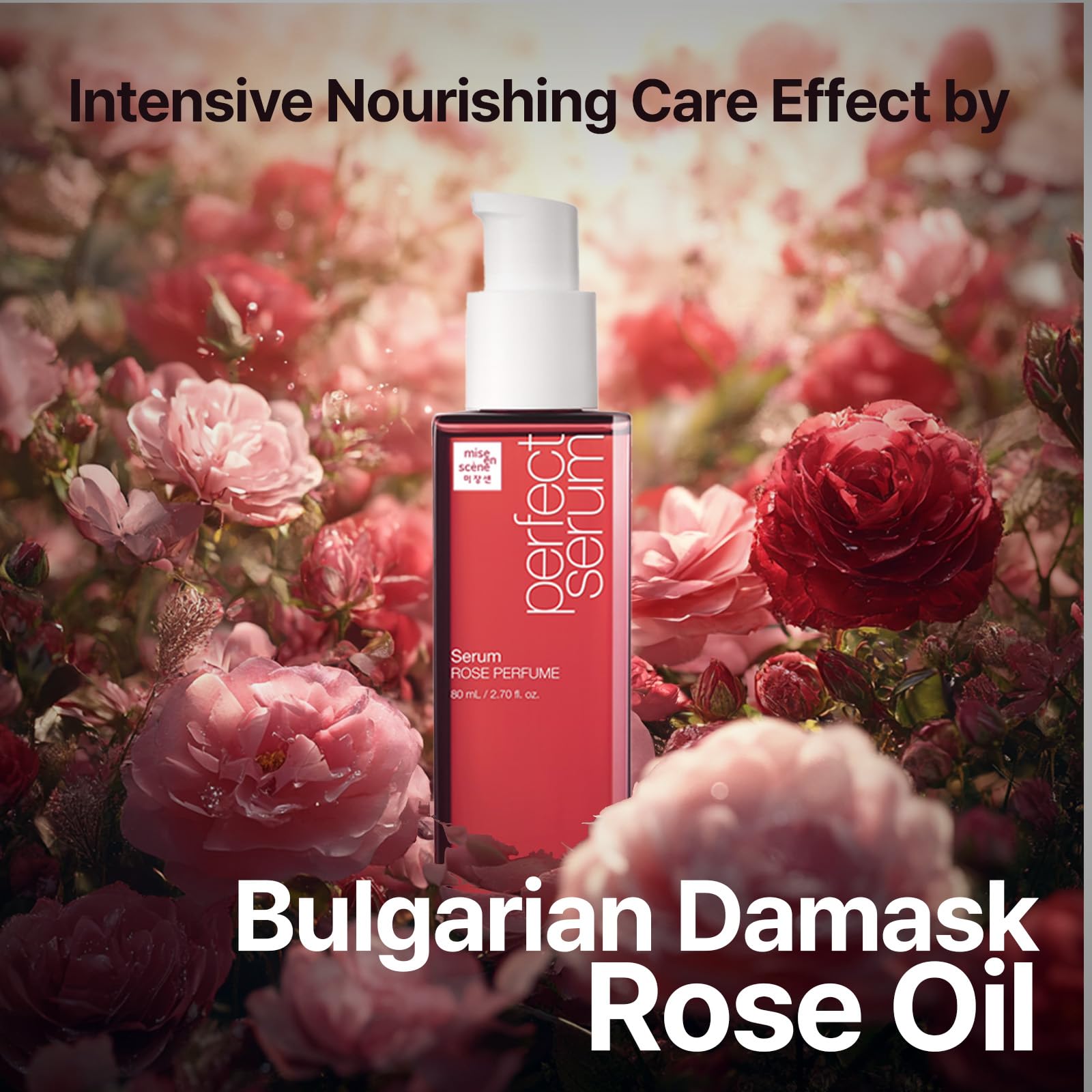 Mise En Scene heat protection shield guards hair against high-heat styling up to 446F.