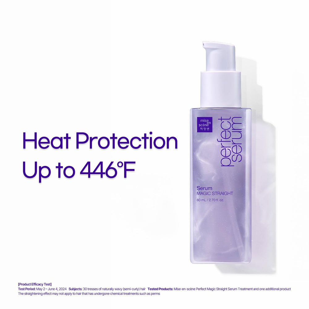 Mise En Scene Perfect Serum Magic Straight humidity-shield helps maintain sleekness in humid conditions.