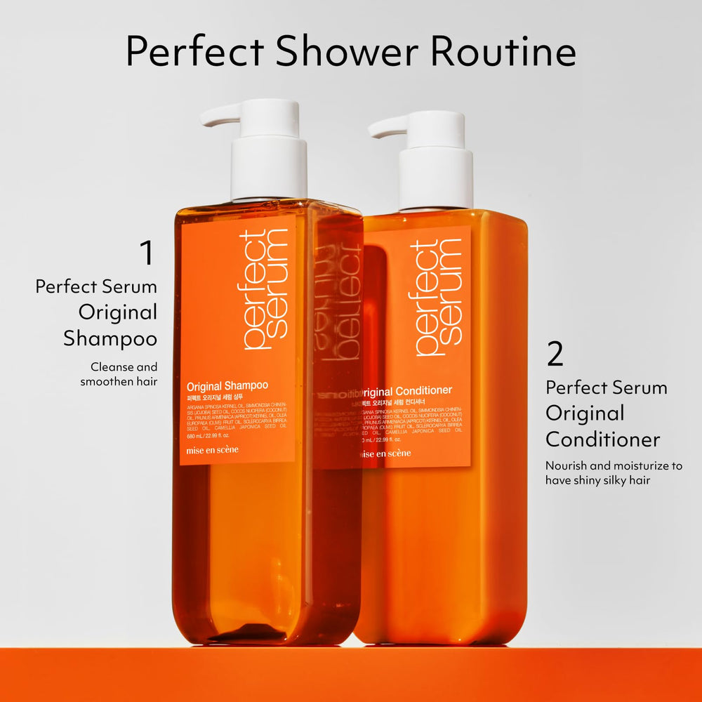 Mise En Scene Perfect Serum Original Conditioner fragrance hints citrus and florals.