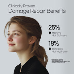 Mise En Scene Perfect Serum Watery drops on hair demonstrates nourishing oil blend for daily use.
