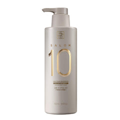Mise En Scene Salon 10 Protein Shampoo bottle with pump for easy, hydrating use.