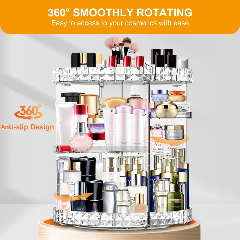 MISERWE makeup organizer easy to assemble and clean for everyday use