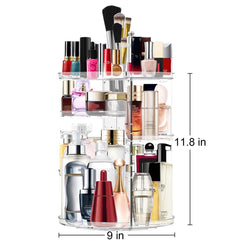 MISERWE large-capacity cosmetic storage keeps makeup organized.