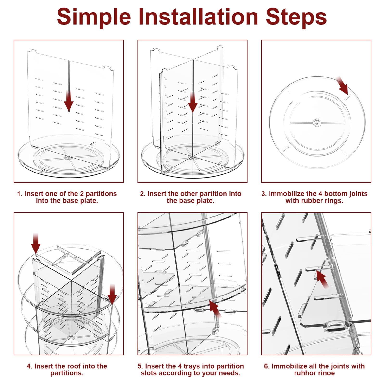MISERWE top plate design helps keep slender brushes in place.